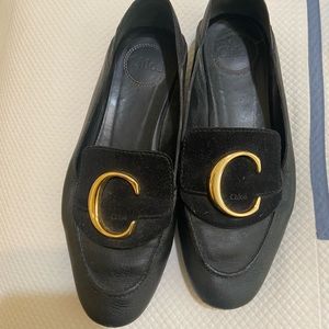 Chloe black loafer size 37. Great condition